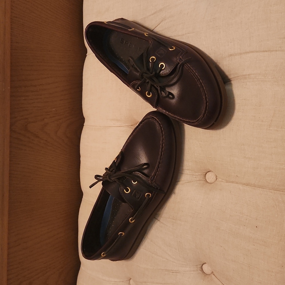 Leather Sperry Topsiders
